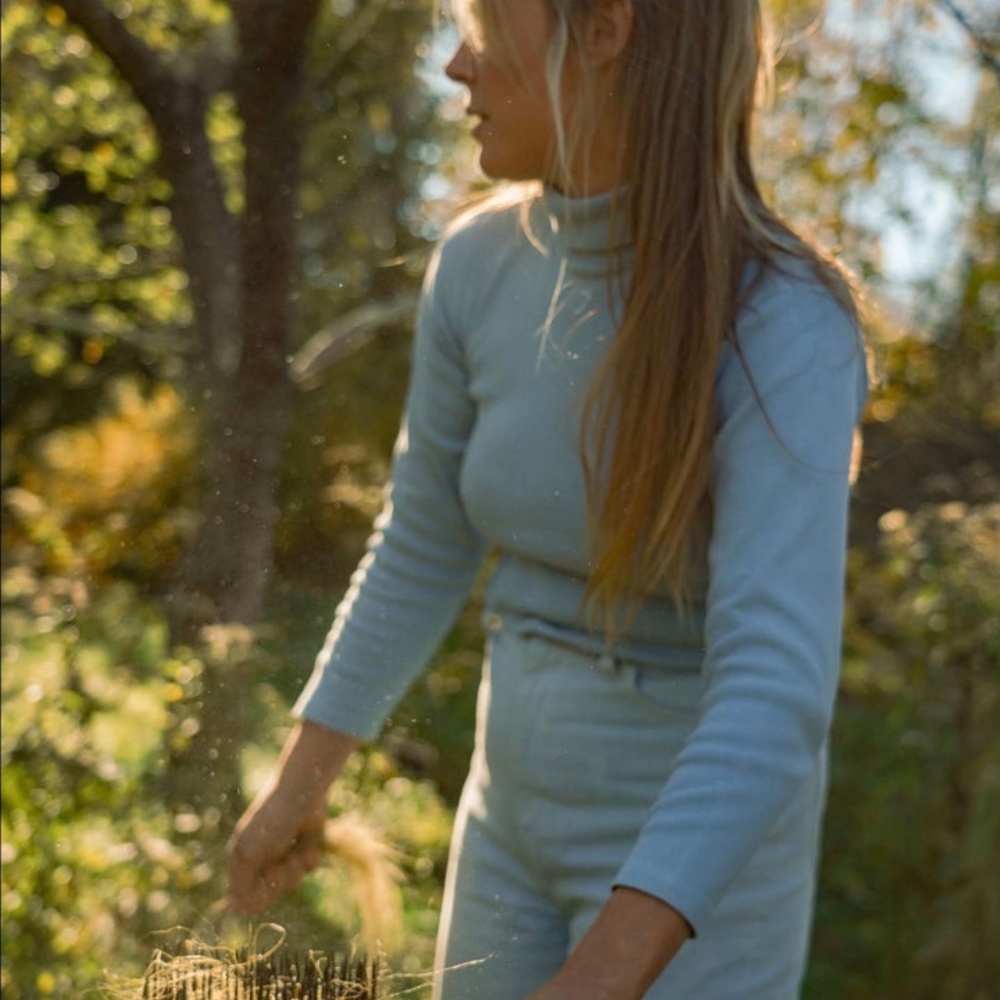 Rudy Jude Adult Classic Turtleneck in Sky Blue